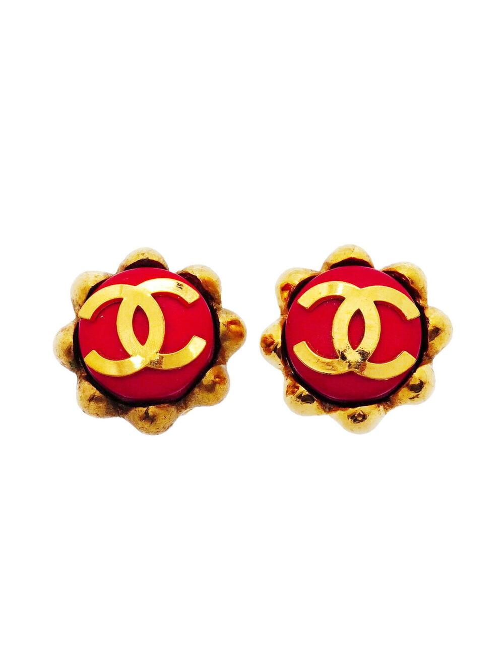 Chanel Cc Logo Clip-On Earrings Metal #351328C82B